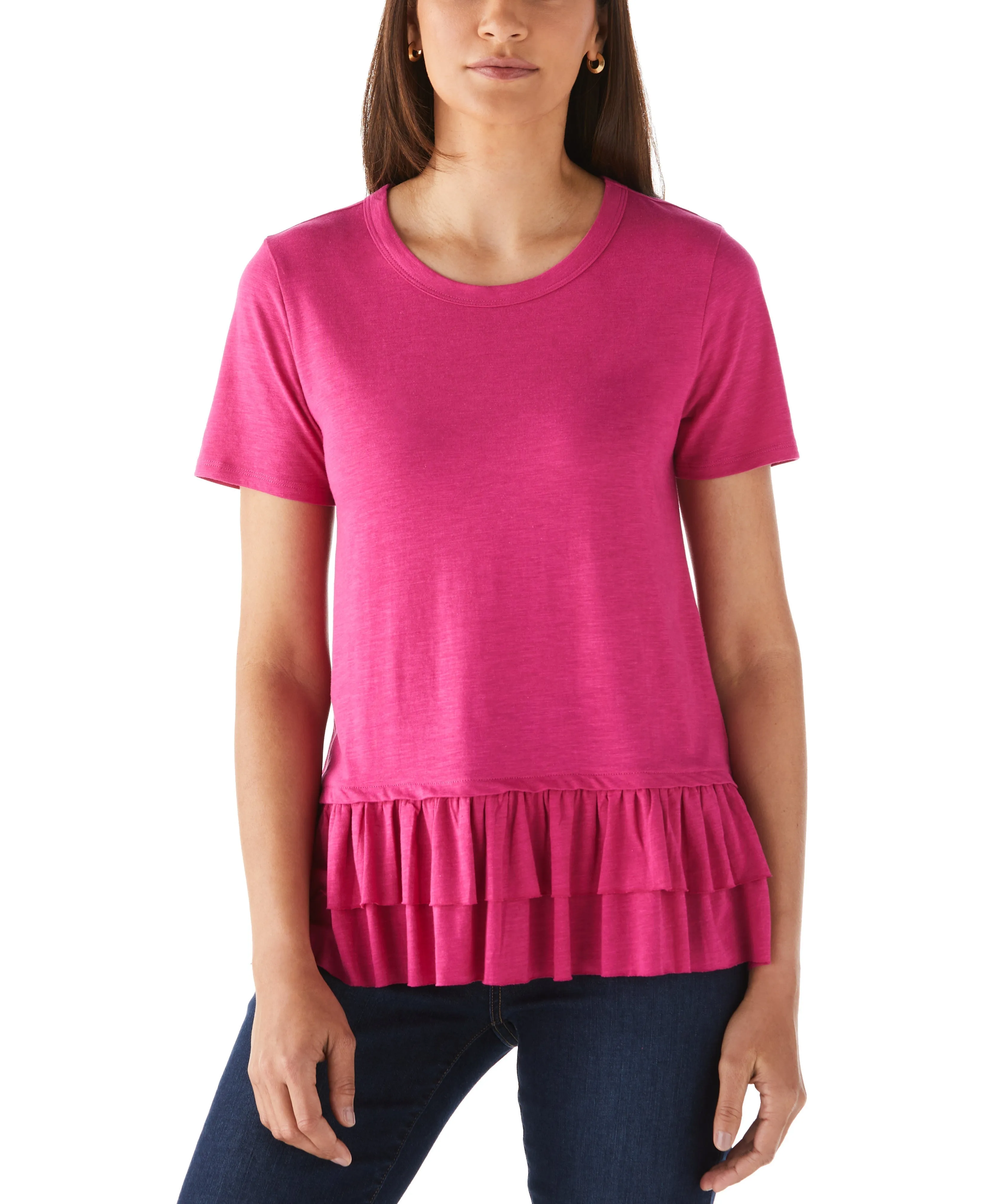 Stream Fit MoistureManagement Technology Ruffle Tee