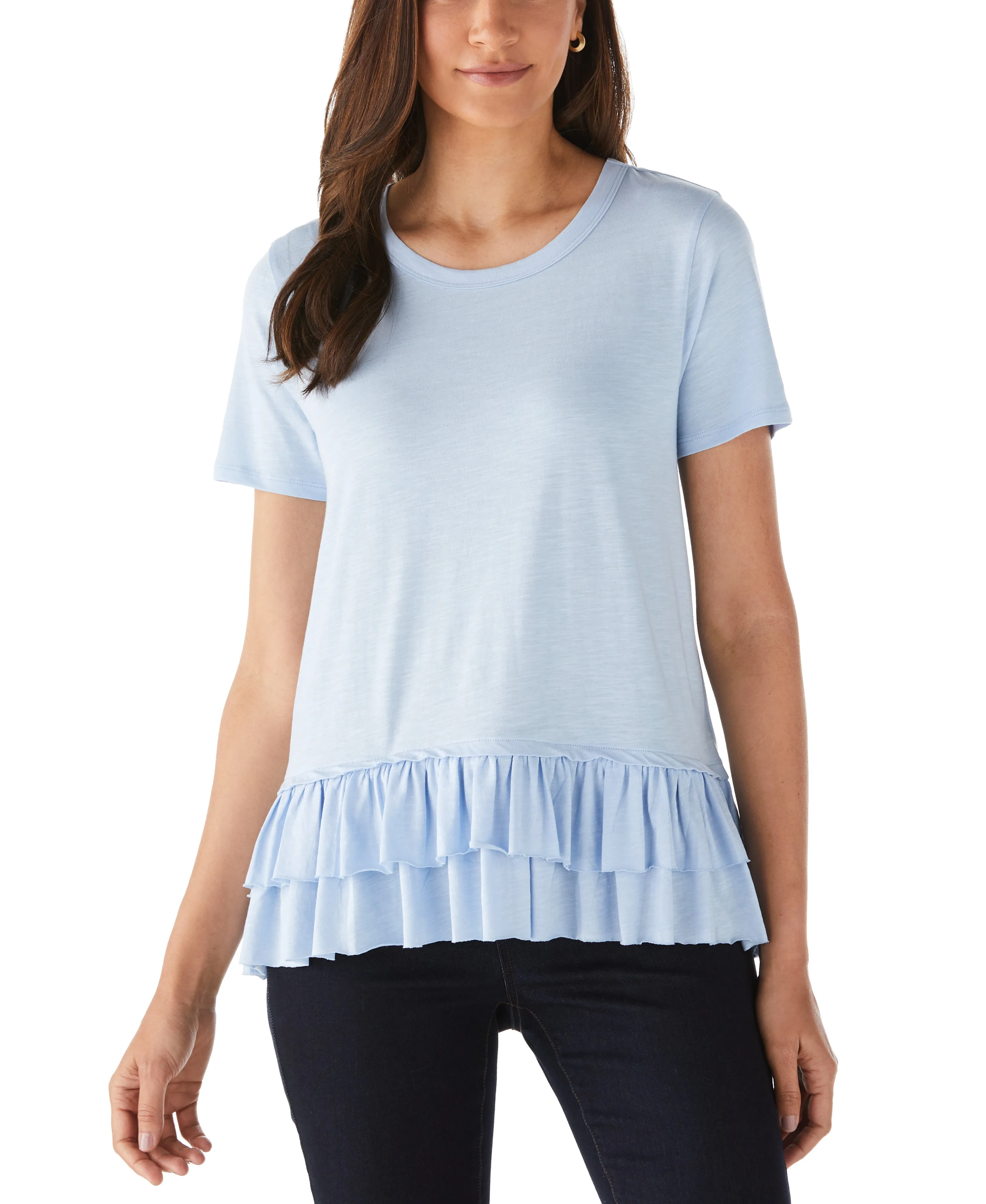 Ruffle Tee Star Fit