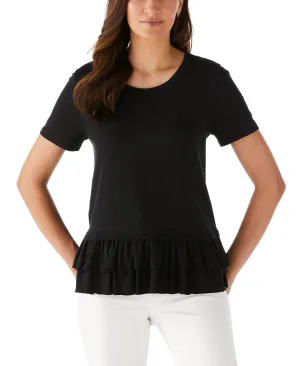 Comfort Fit Ruffle Tee