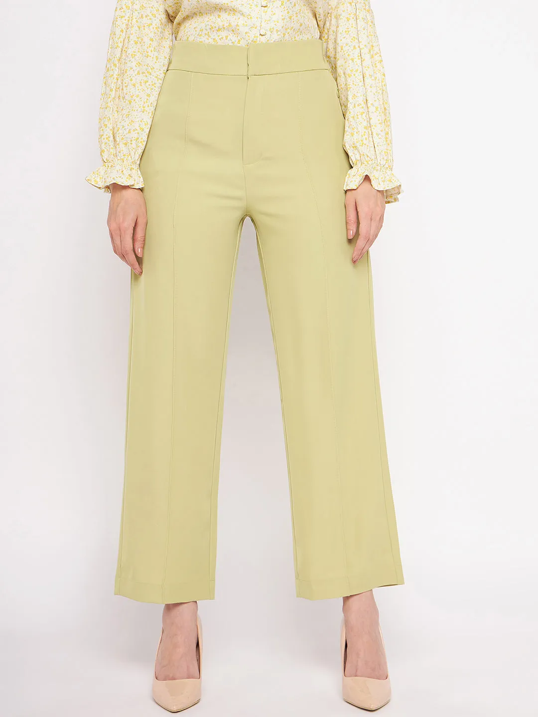 Urban Edge Madame Lime Green Trouser