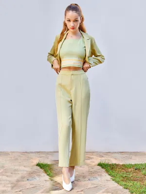Madame Lime Green Trouser Secure Closures