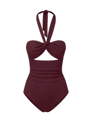 Ella One Piece Auburn Texture Vacation Time Seaside Fashion