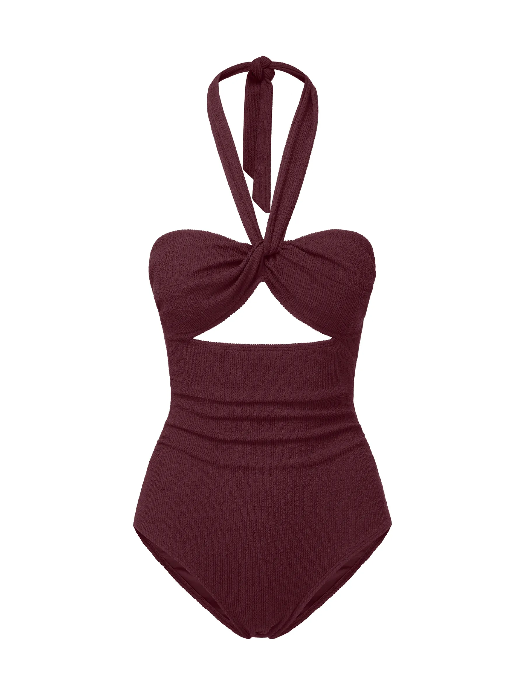Ella One Piece Auburn Texture UPF Protection Swimwear Sunscreen Compatible