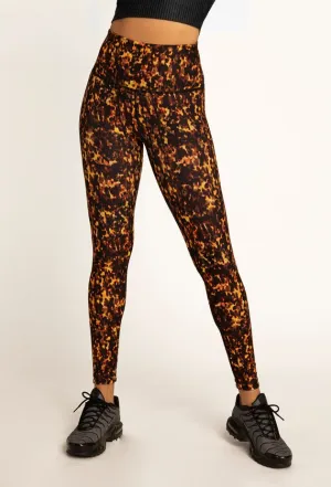 Everyday Wear Morning Stretch Active Lifestyle Wear It To Heart Tortoise Shell Reversible Legging