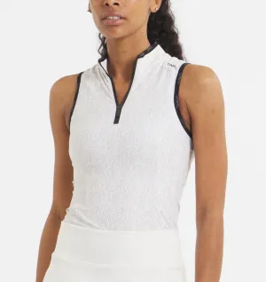 Performa Sleeveless Polo DropShoulderDesign Soft Touch Texture