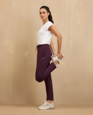 NYKD By Nykaa Cotton Comfort Pants-NYAT502-Grape simple design Versatile Wearable