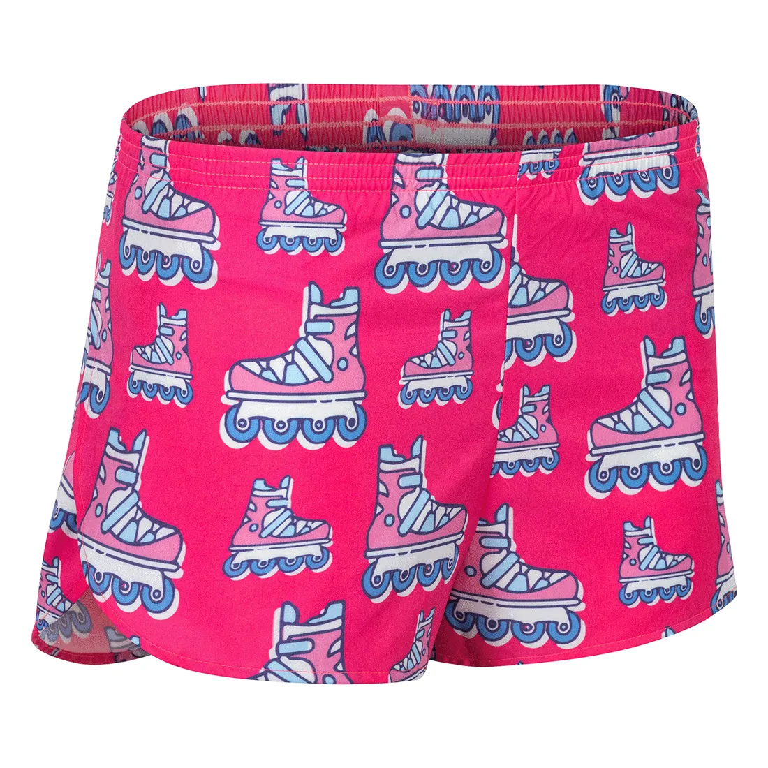 Women's 1" Elite Split Shorts - Rollin' Four Way Stretch