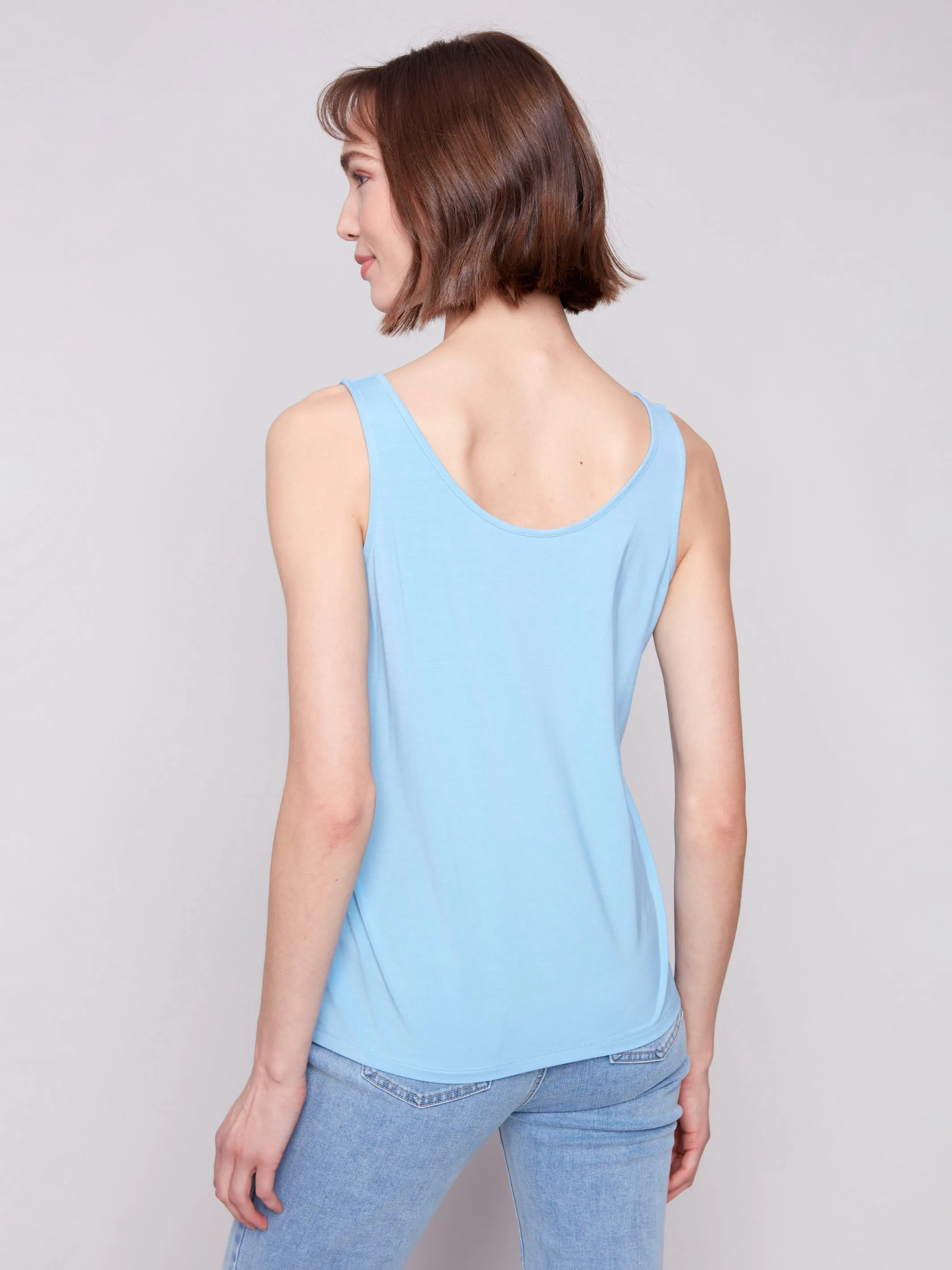Reversible Bamboo Cami - Bluebell AbrasionFree Edging
