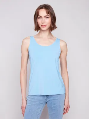 Reversible Bamboo Cami - Bluebell Spirit Glow HighDensityWeave