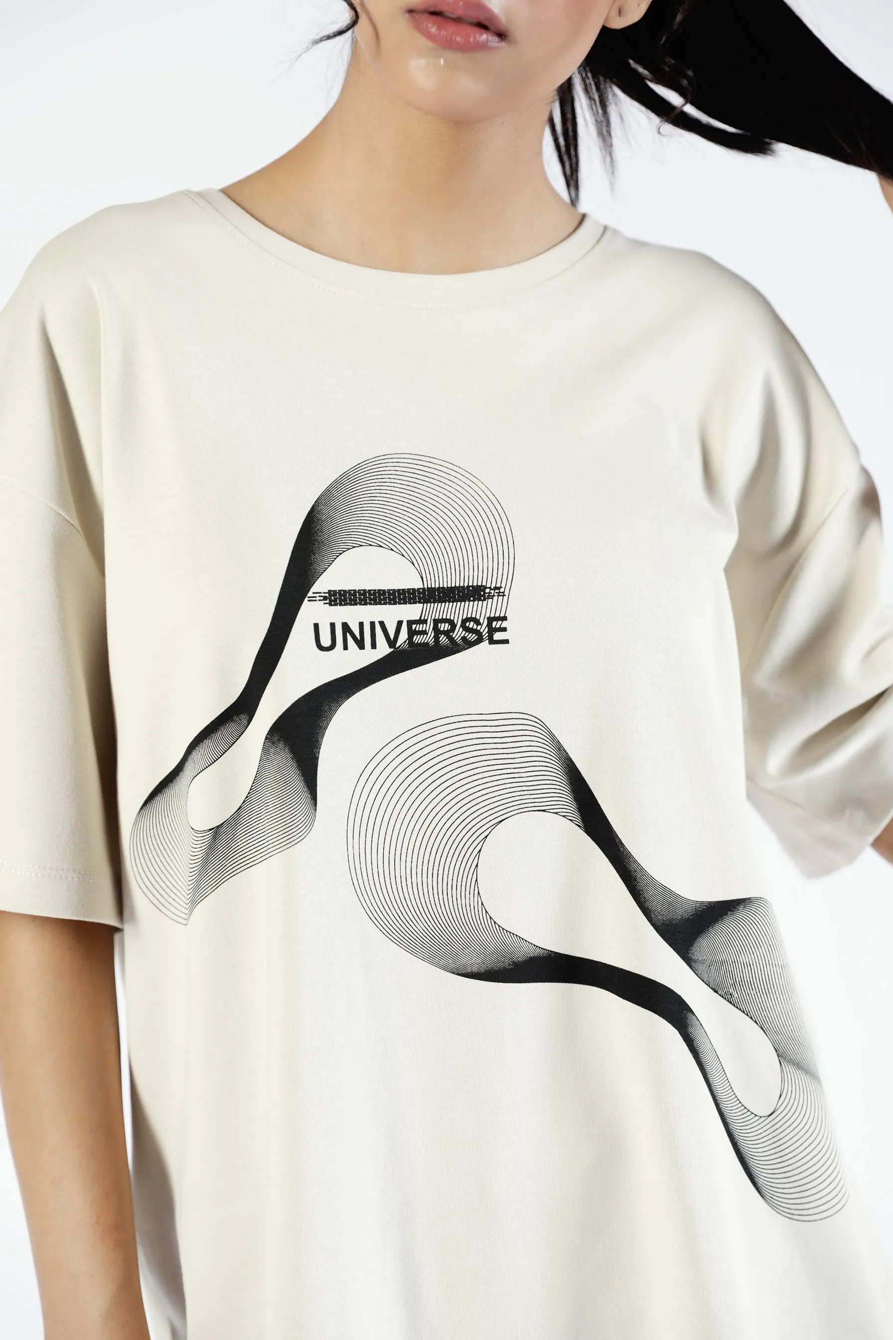 Smile Ease Thin Core GRAPHIC OVERSIZE TEE
