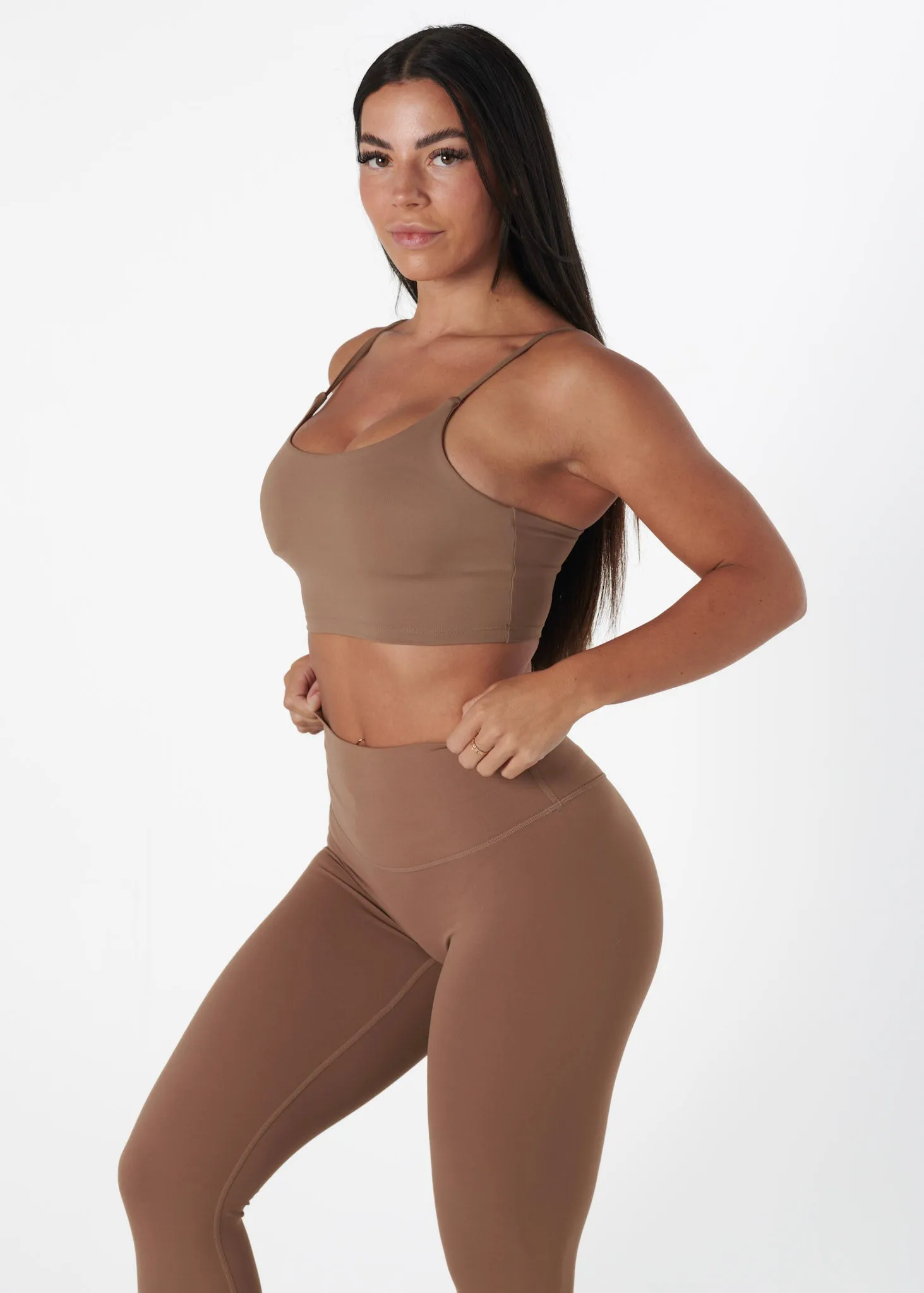 PERFORMANCE CROP - MOCHA Casual Shirt HighDurabilityClothing