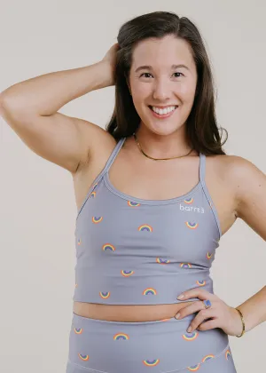 Work Mix Slim Racerback Cropped Tank