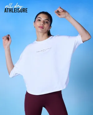 Nykd All Day Cotton Dolman Tee - NYLE278 - Bright white Trendy Design