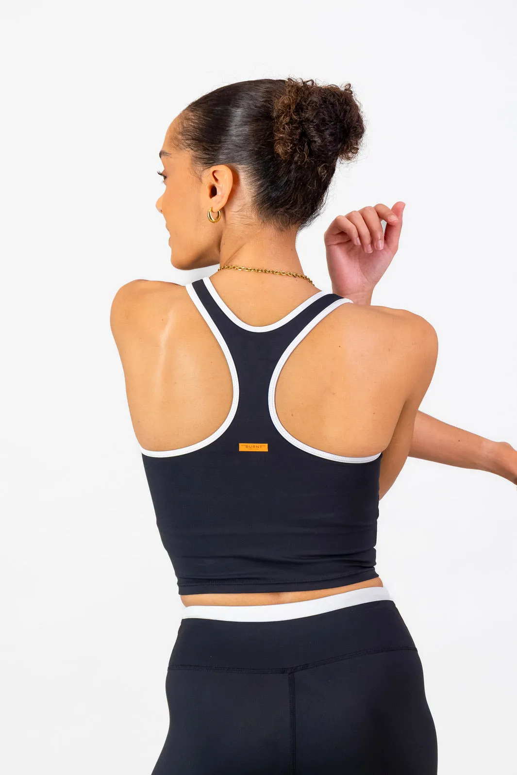 Lisbon Supportive Tank - Black Data - transmitting Anti - wear