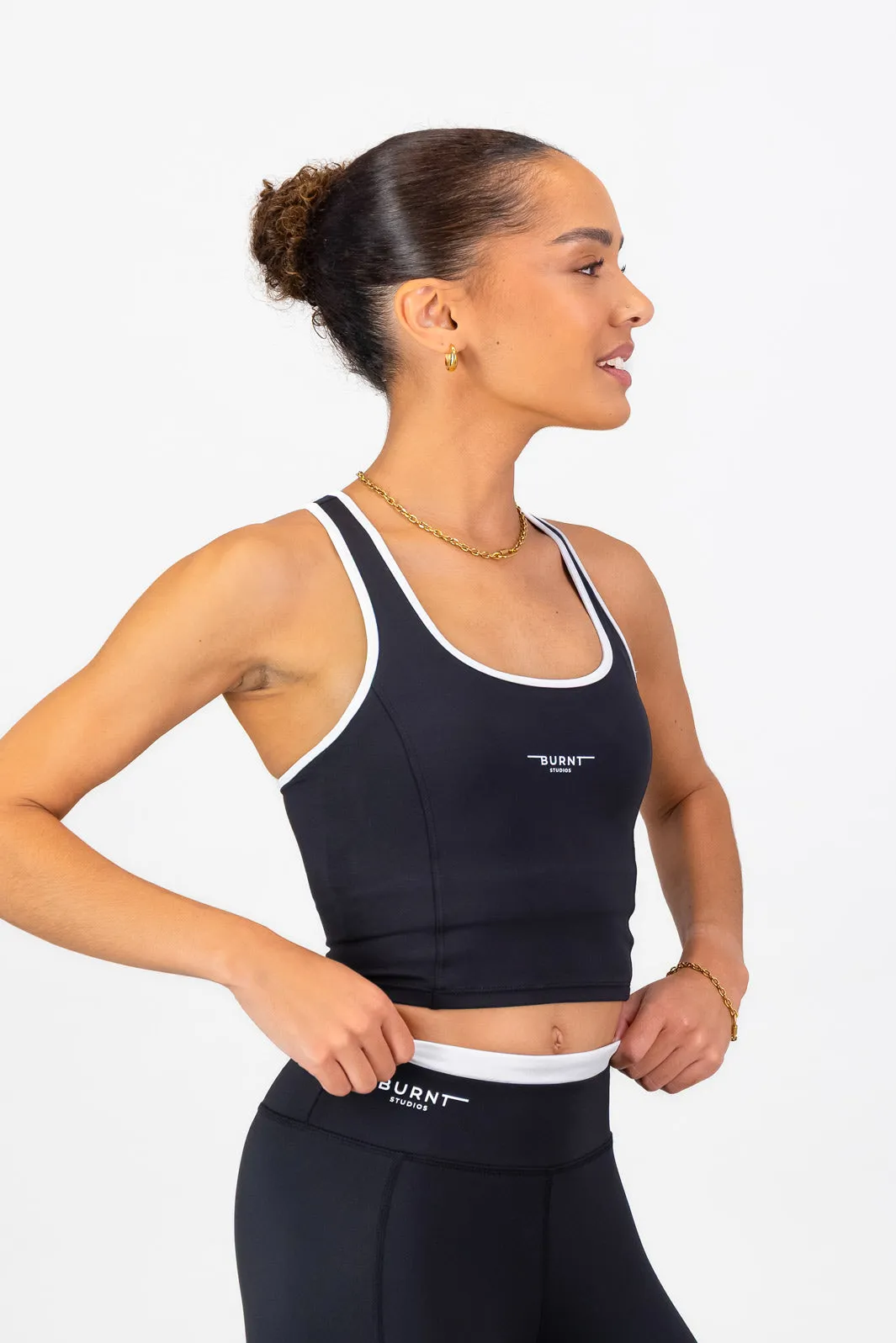 Lisbon Supportive Tank - Black Multi - functional