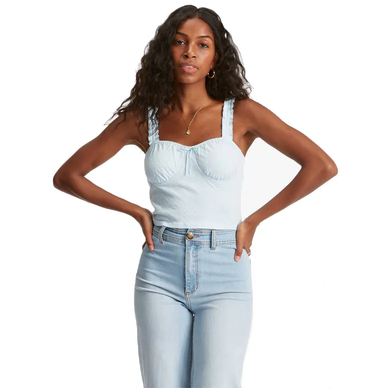 Sweet Summer Knit Tank Top high - visibility land based