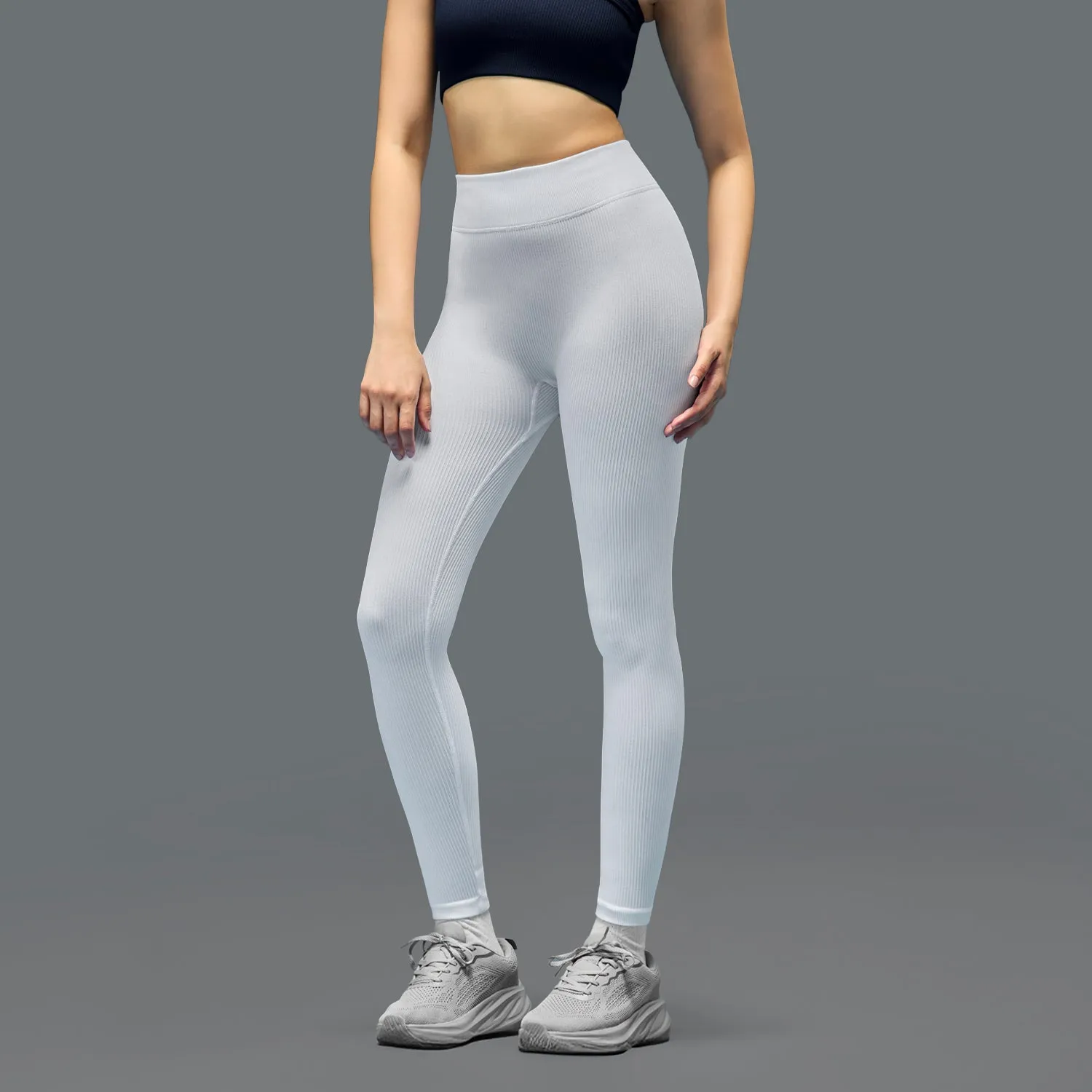 Limitless Snatched Legging - White Fitness Training Maternity Wear Flexible Comfort