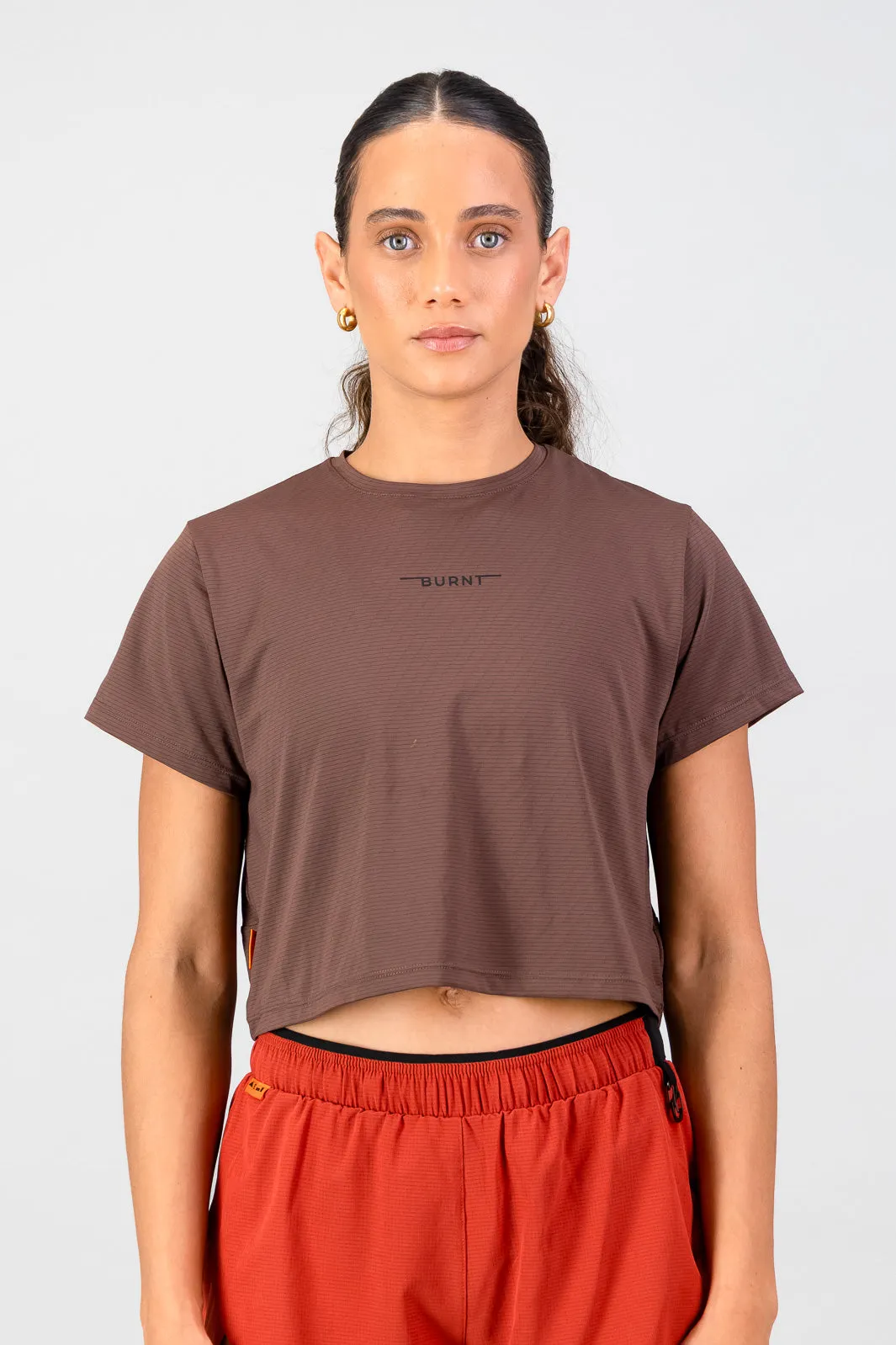 Versatile Outfit Recommended Women's Peak Active Tee - Clay