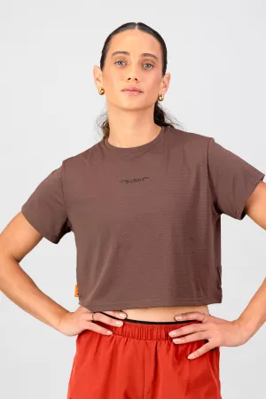 Women's Peak Active Tee - Clay Simple Layer