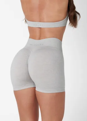 LUXE SCRUNCH SHORTS - CLOUD Formal Wear Wrinkle Resistant Material