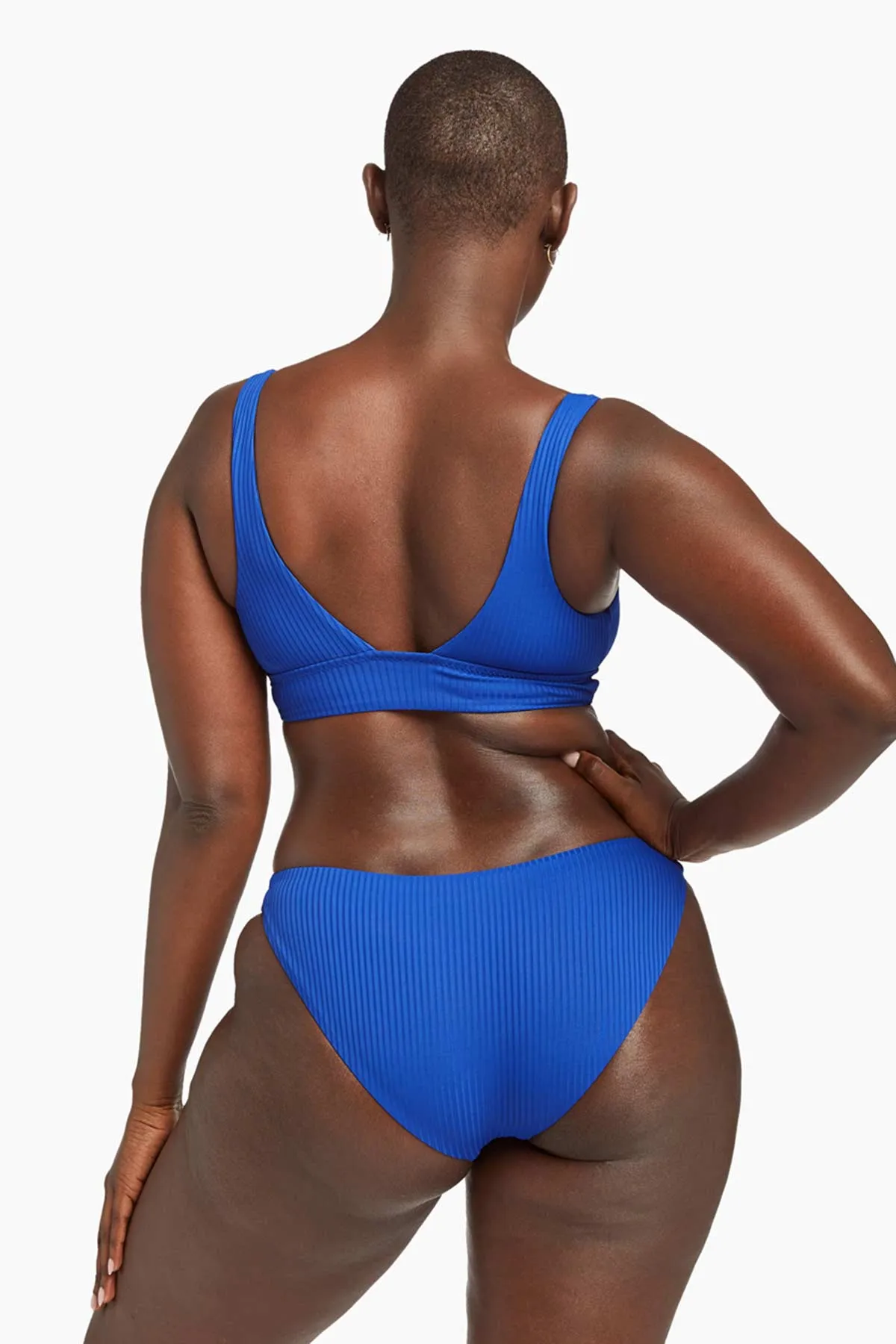 Moisture Wicking Texture Removable Padding Midori Bottom - Lagoon EcoRib BT