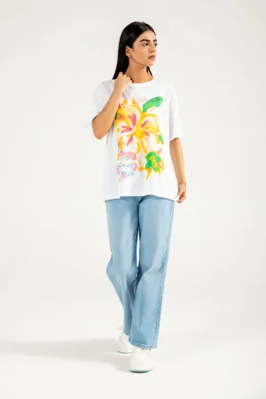 OVERSIZED BOXY TEE AntiStaticMaterial Sea Fit