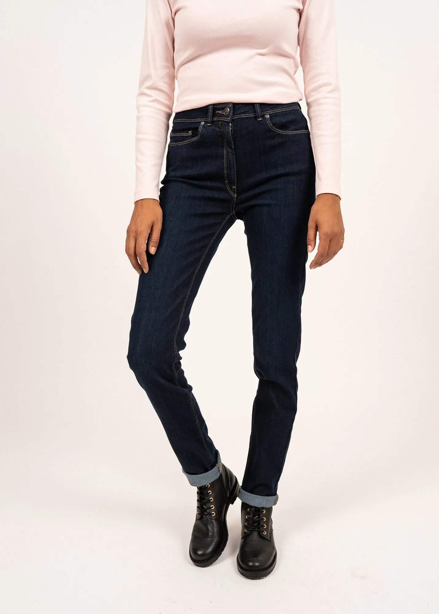 quick dry Elegant Skirt Mimosa Denim high waist jeans - slim fit (JEAN)