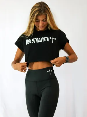 Essential Crop Tee Durable Construction