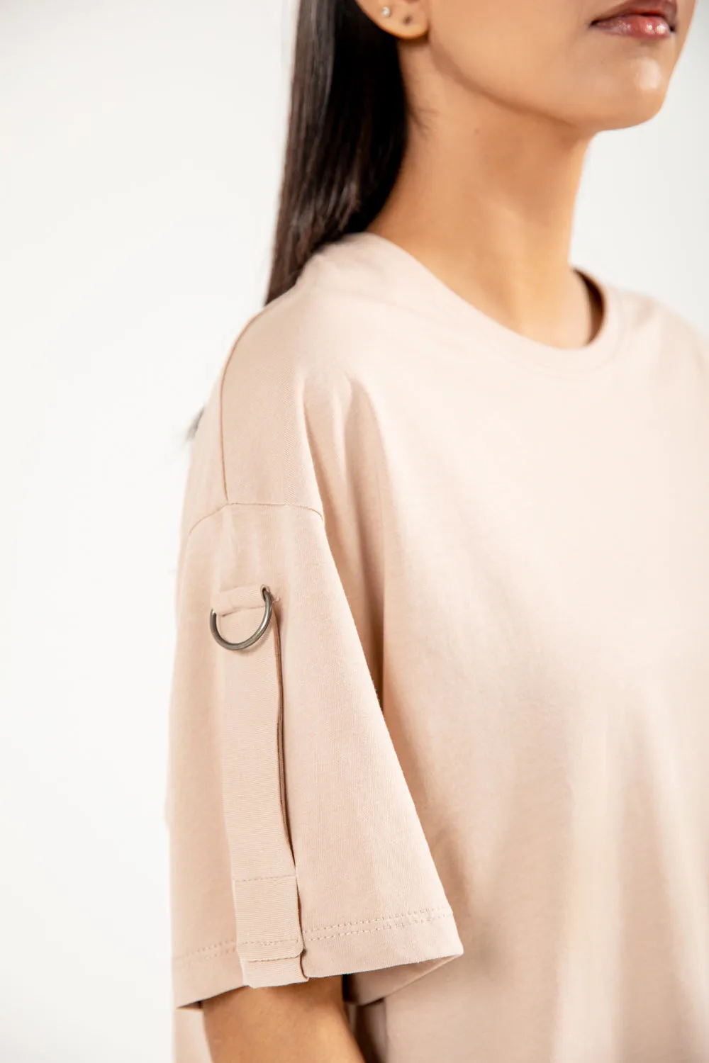OVERSIZED SHIRT WITH SLEEVE DETAIL Sun Beam Student Cool
