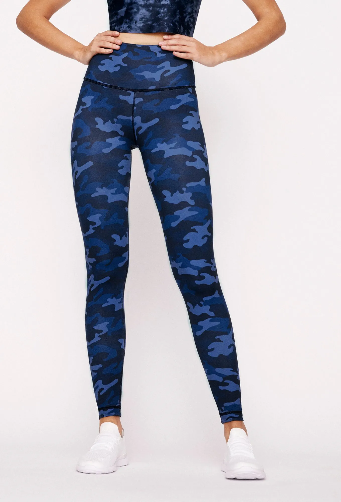 Essential Fit For Teens Daily Routine Wear It To Heart Navy Tie Dye Reversible High Waist Legging