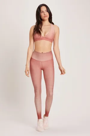Squat Proof Smooth silhouette Niyama Sol Cactus Rose Dip Dye High Waist Legging