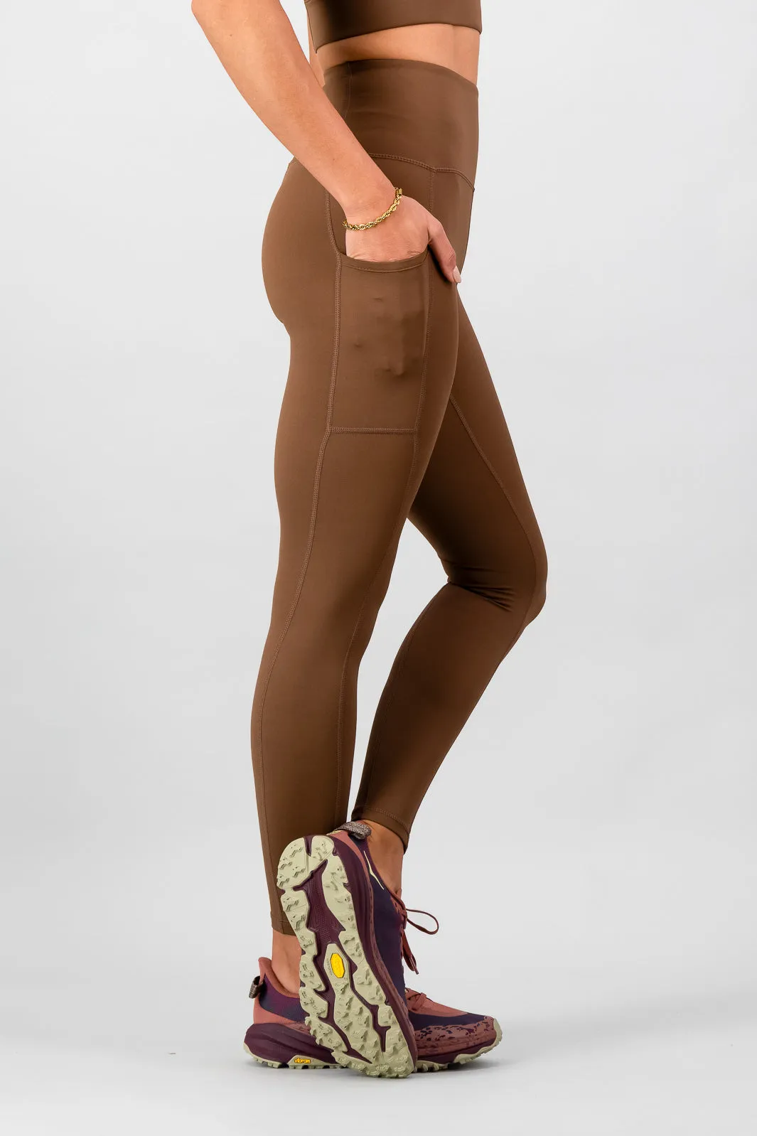 Eco Friendly Dye Lightweight Material Beginner Level Traverse Legging - Clay