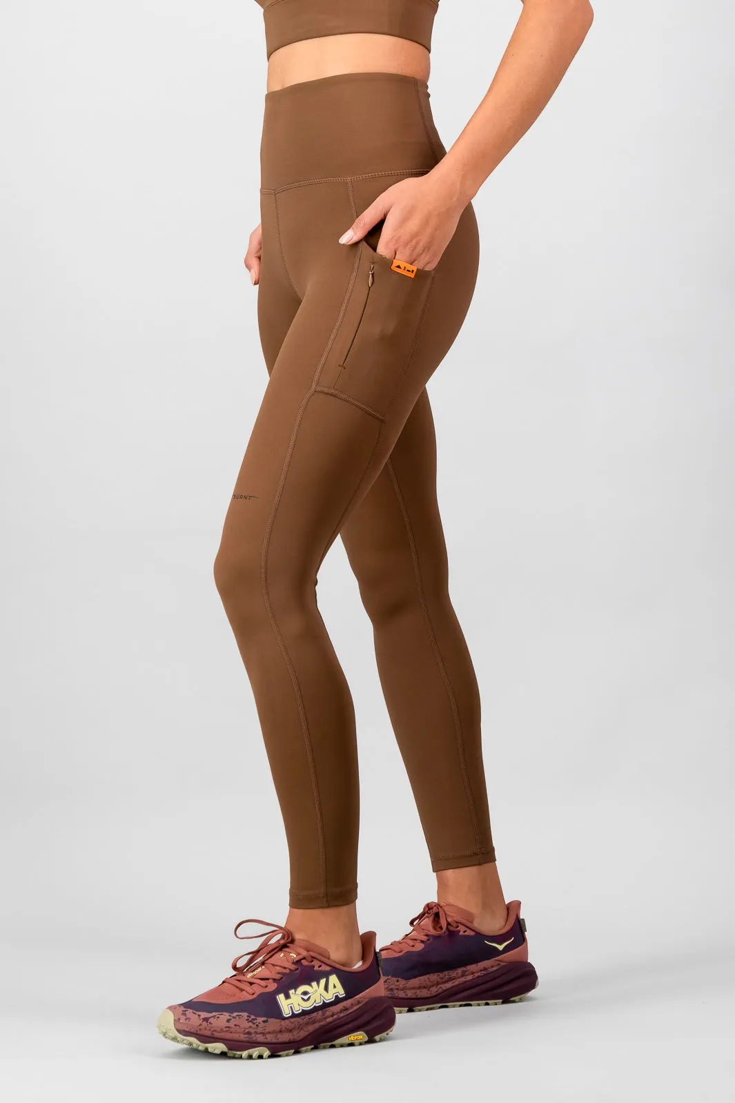 Yoga Class Comfort Seeker High Function Traverse Legging - Clay