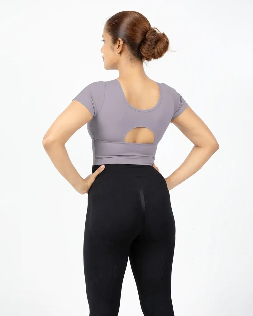 Layered Sleeve Active Fashion ChiChicFlex Diagonal Crop Style & Strength Unite (M-XL)