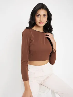 Pure Core Sporty Look Madame Chocolate Crop Top
