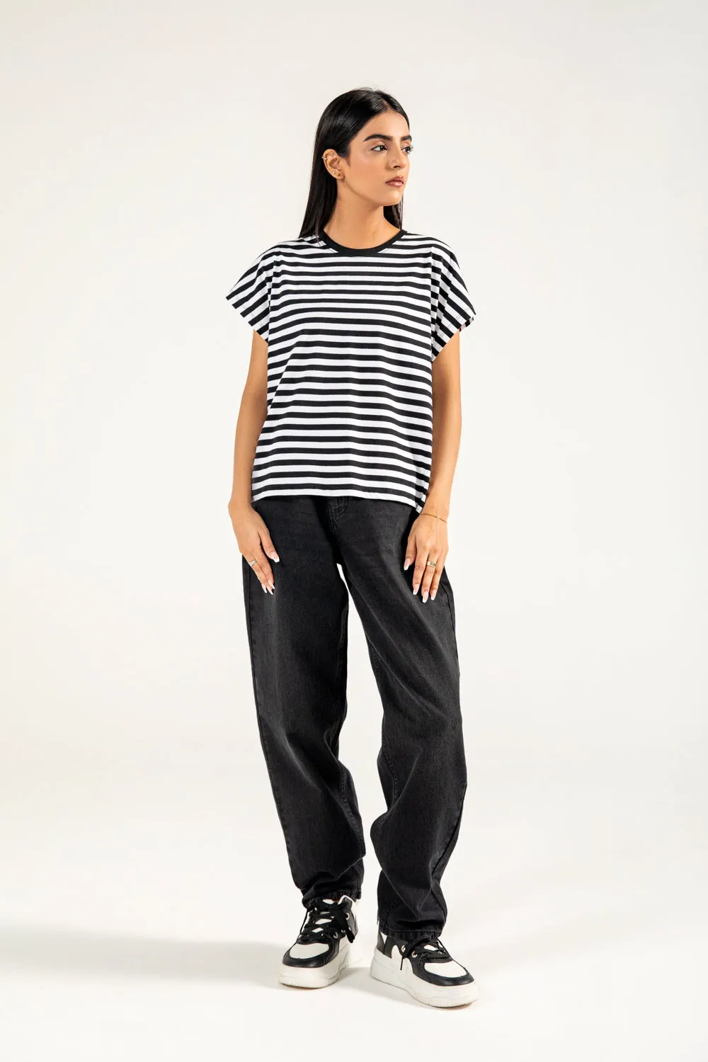 Rush Mode STRIPED KIMONO SHIRT
