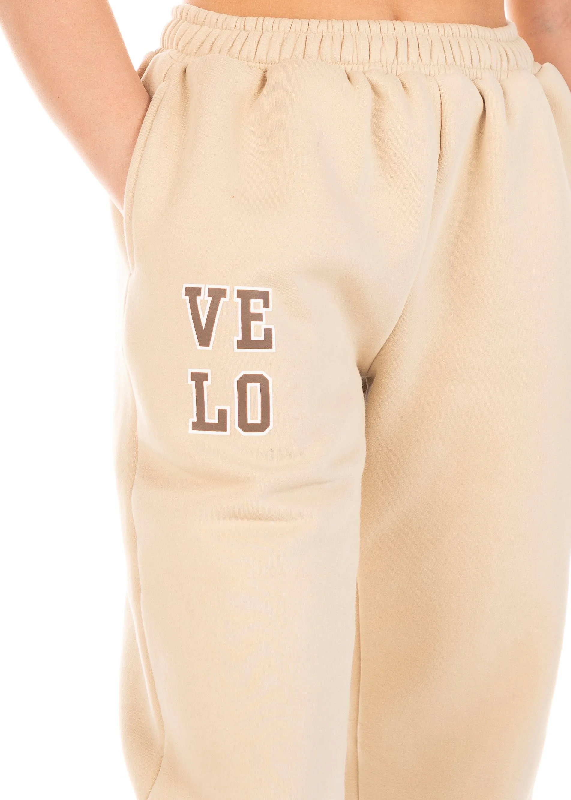 VELO OVERSIZED TRACKPANTS - SANDY VANILLA Warm Fit