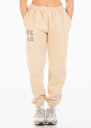Hot Core VELO OVERSIZED TRACKPANTS - SANDY VANILLA