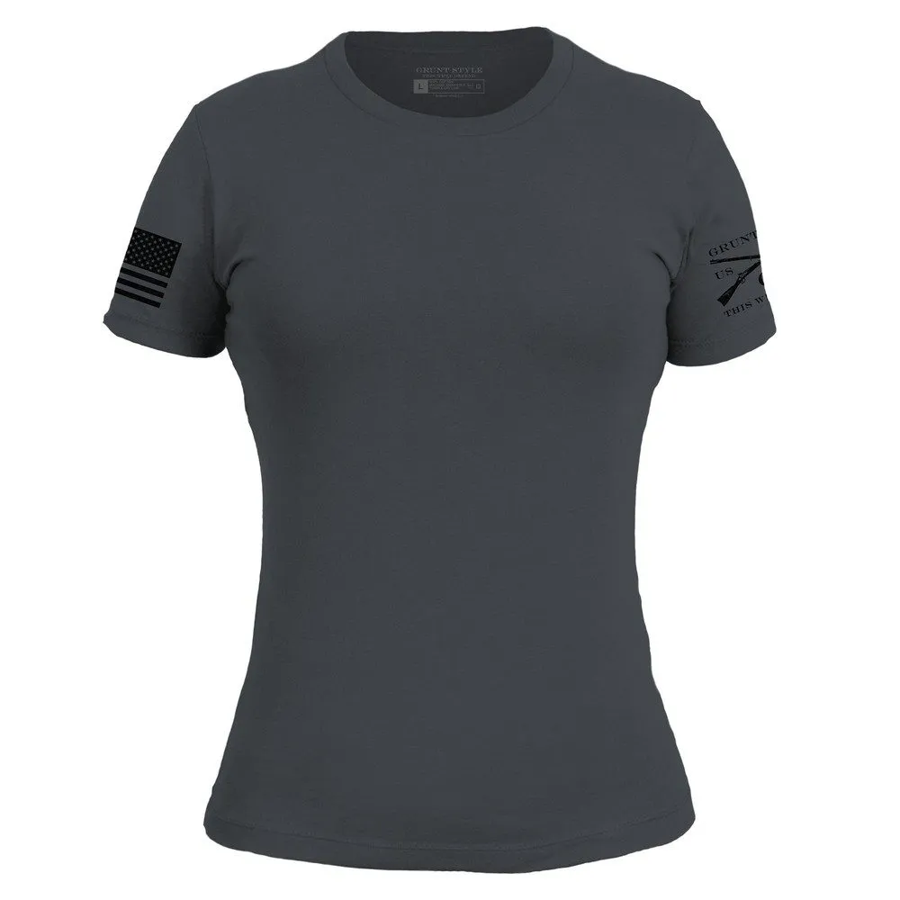 Basic T-Shirt Women's Slim Fit - Heavy Metal Ultra Soft Blended Textile Soft and Light