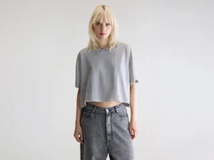 Farpy cropped t-shirt (252 / W / GLOOMY) Microfiber Blend