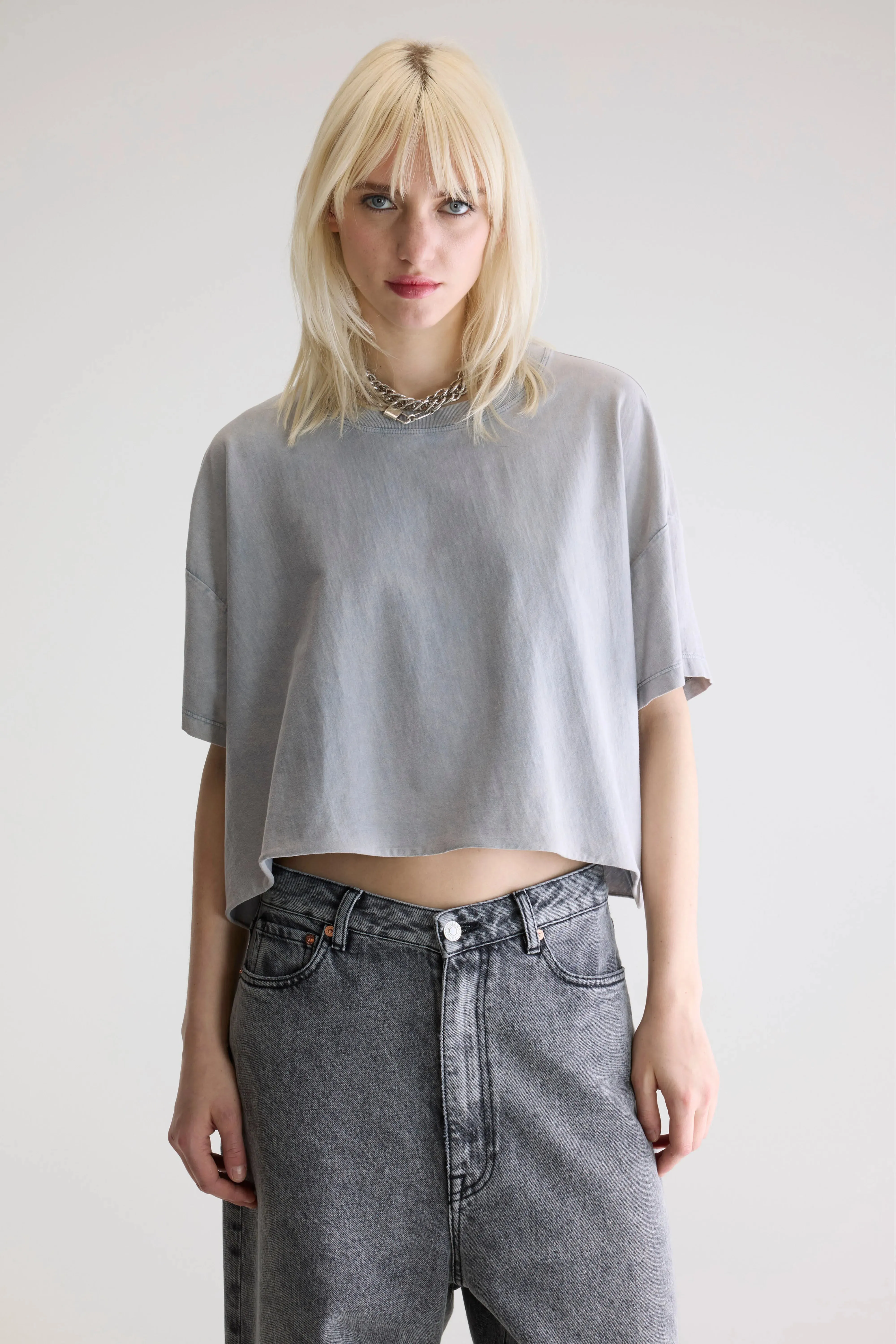 Festival wear Farpy cropped t-shirt (252 / W / GLOOMY)