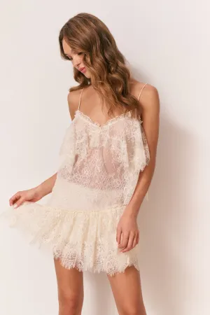 Water resistant coating Reika Lace Mini Skirt