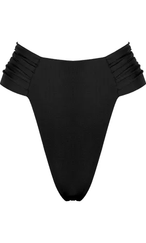 Adjustable Side Ties Multi Hook Closure CLAM BIKINI BOTTOM