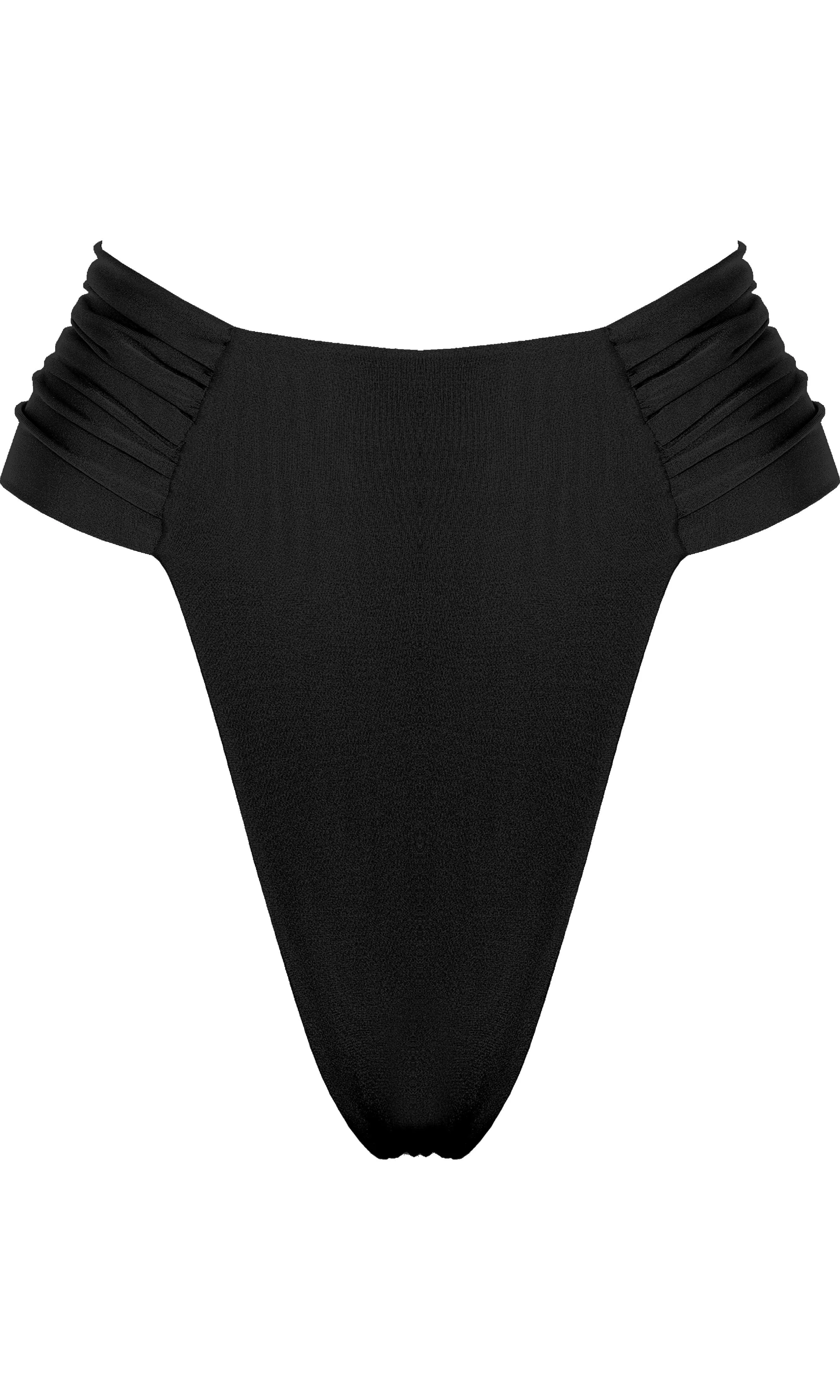 Adjustable Side Ties Multi Hook Closure CLAM BIKINI BOTTOM