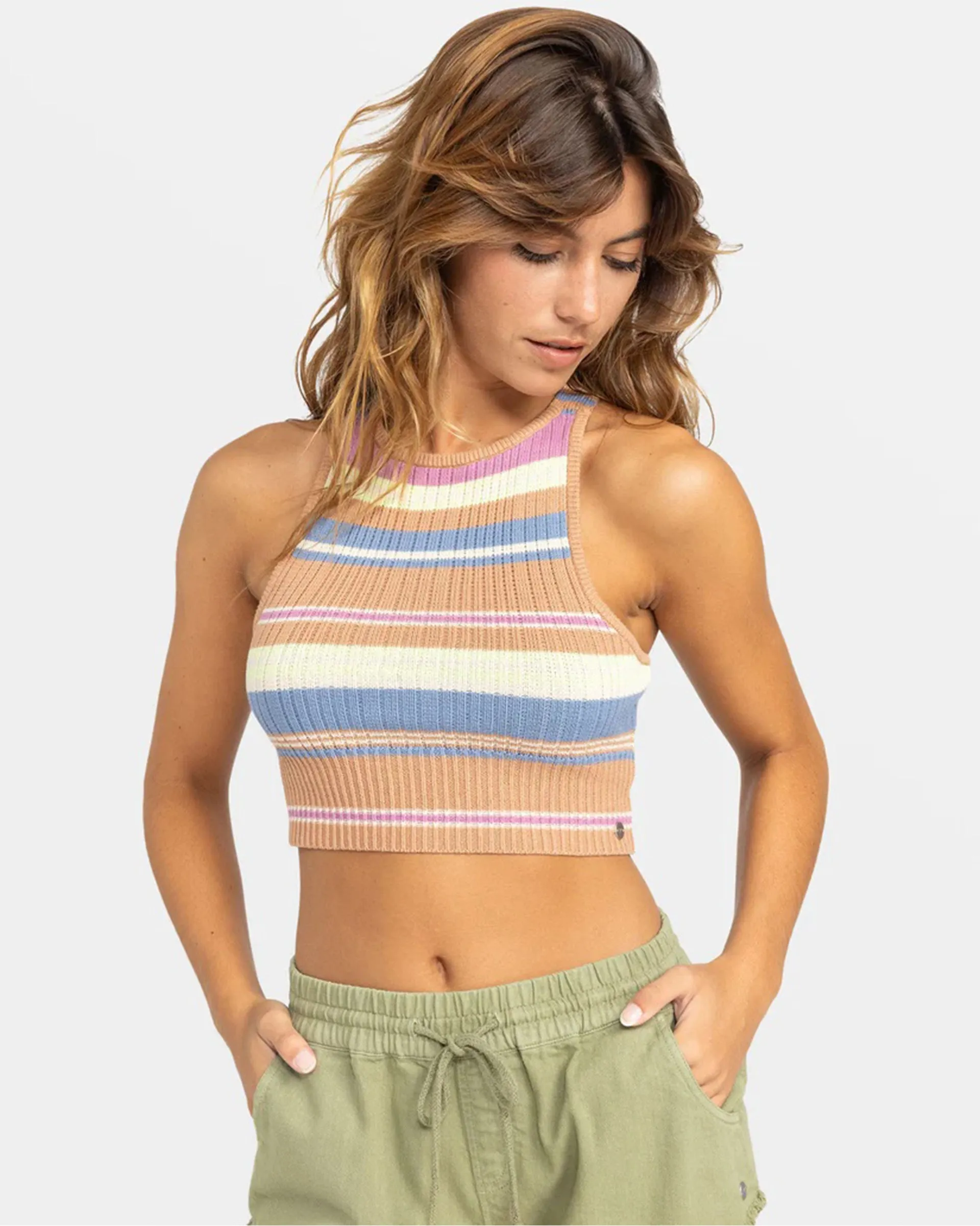 Fresh Moon Cropped Sweater Top (Past Season) Customizable Outdoor Lightness