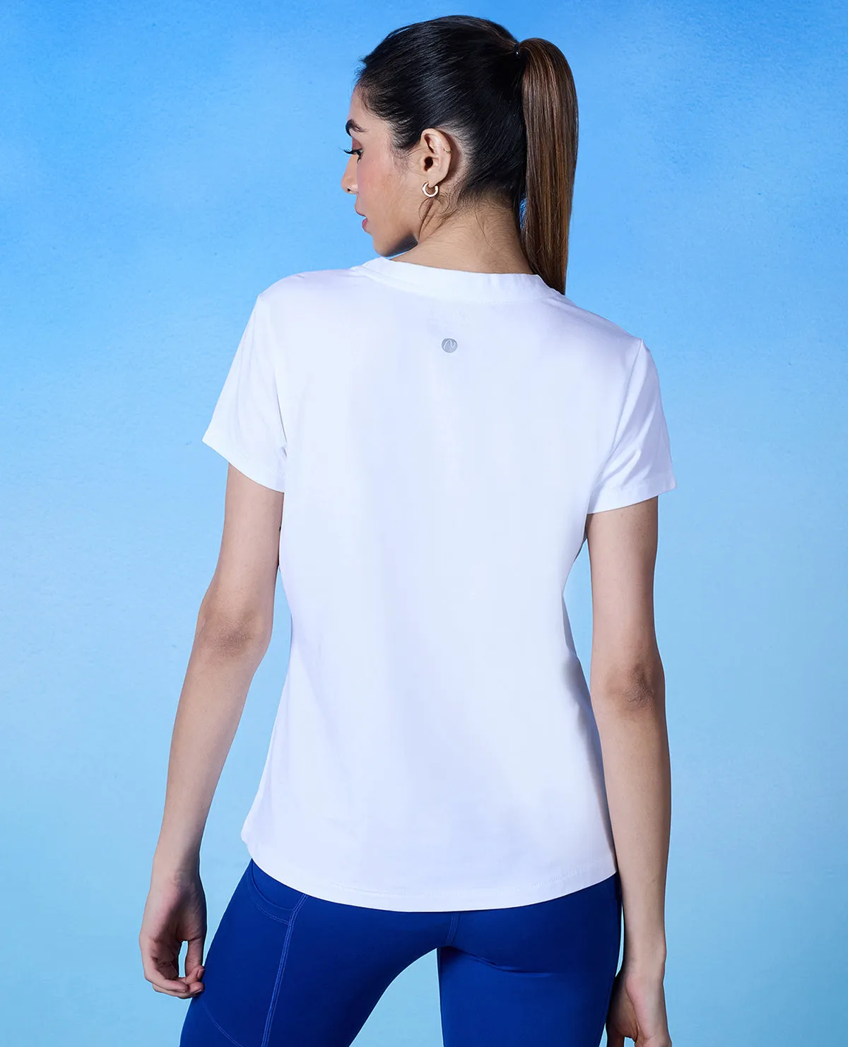 Nykd all Day 2 Degree Cool Tee - NYK293 - Bright White Essential Look Ethically Sourced Material