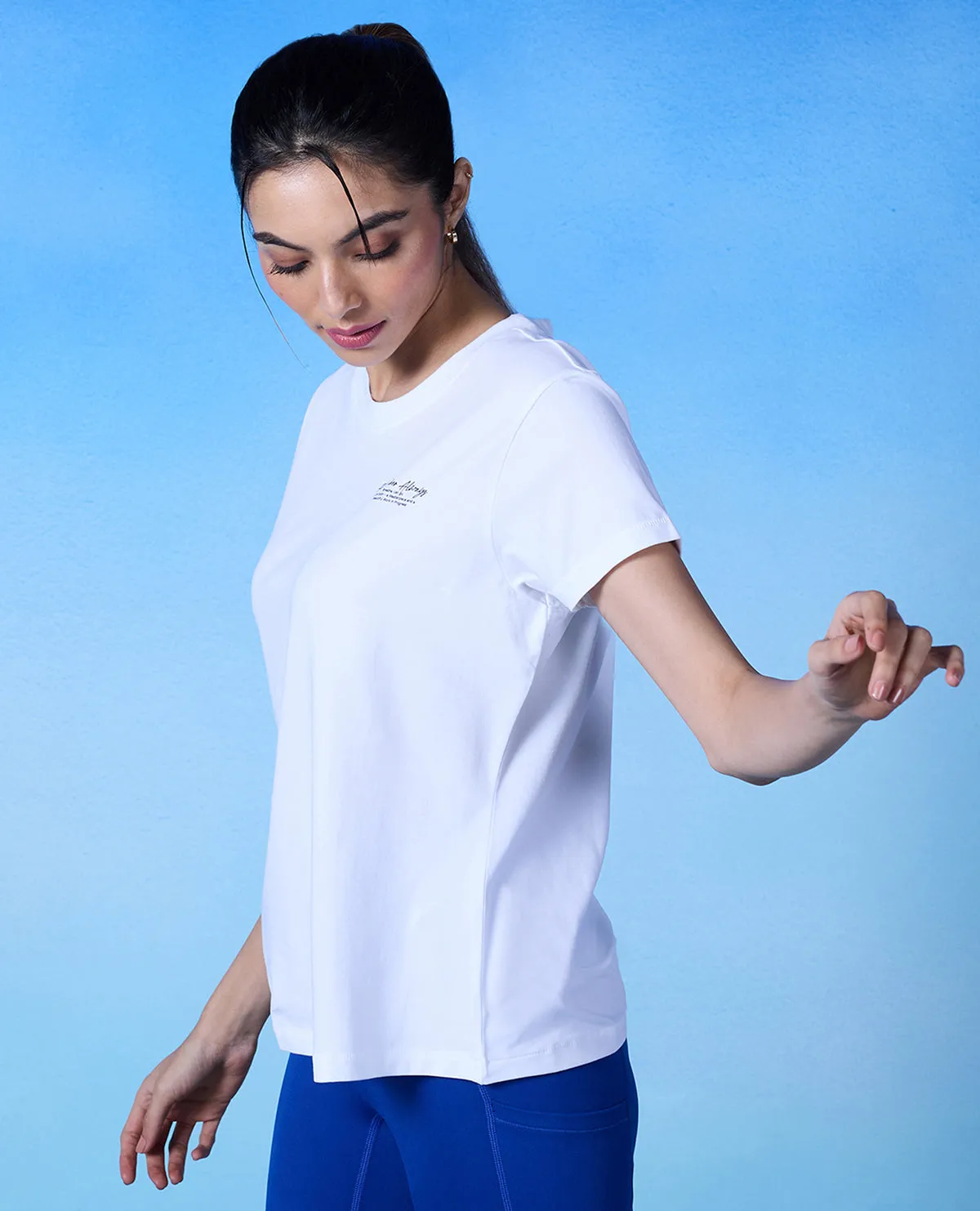 Sporty essentials Nykd all Day 2 Degree Cool Tee - NYK293 - Bright White