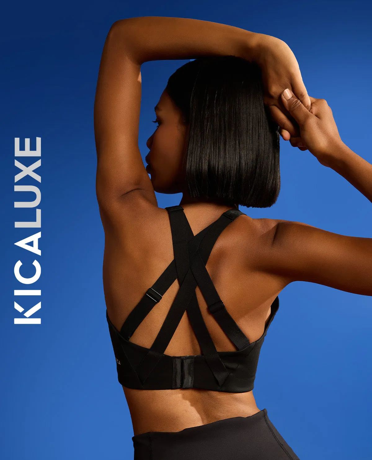 Smooth Structure Luxe Limitless High-Impact Full Coverage Sports Bra Black