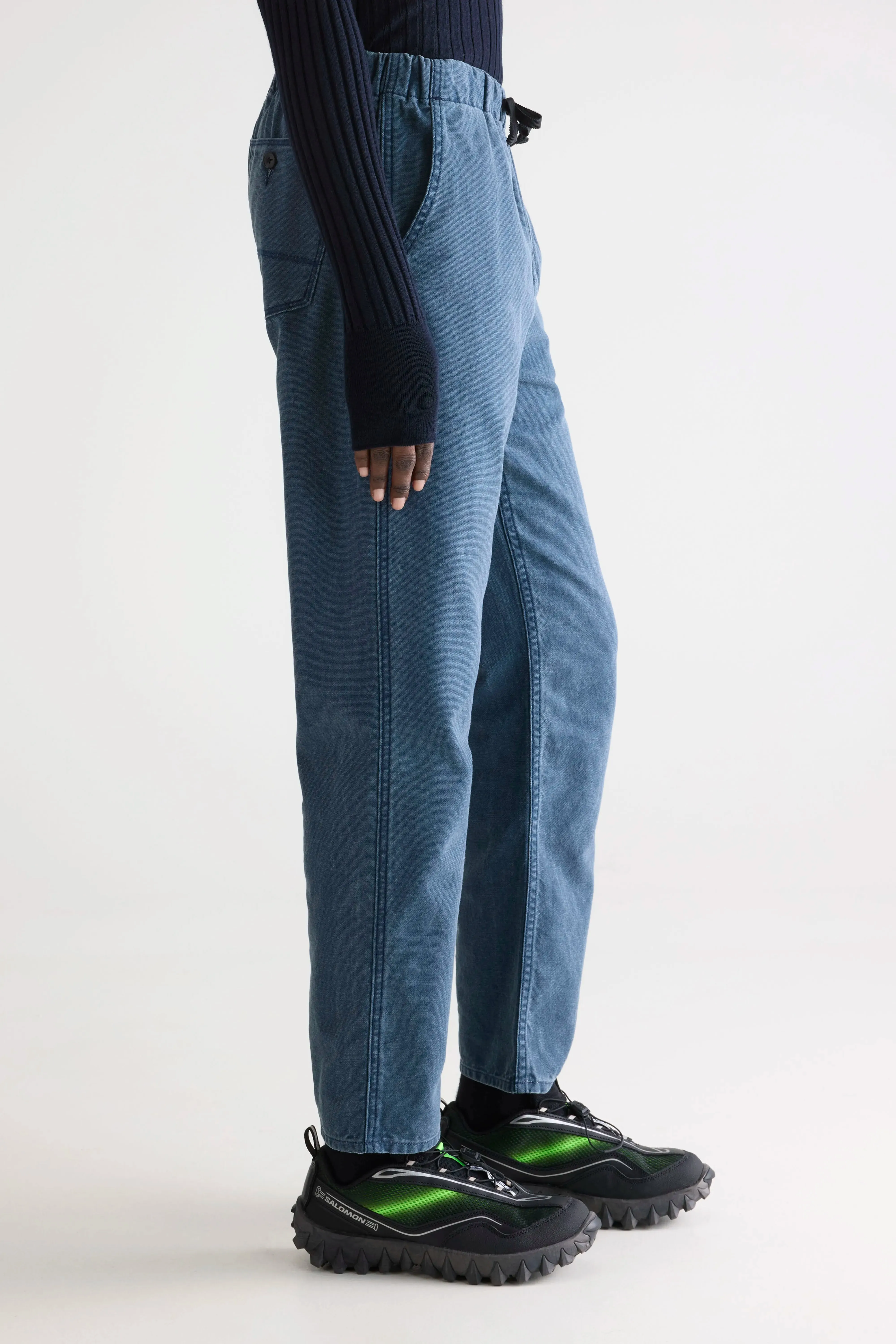 Durable Stitching Pizzy relaxed trousers (252 / W / BLUES)