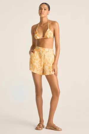 High Durability Blend The Getaway Short - Citrus Flower EcoLinen
